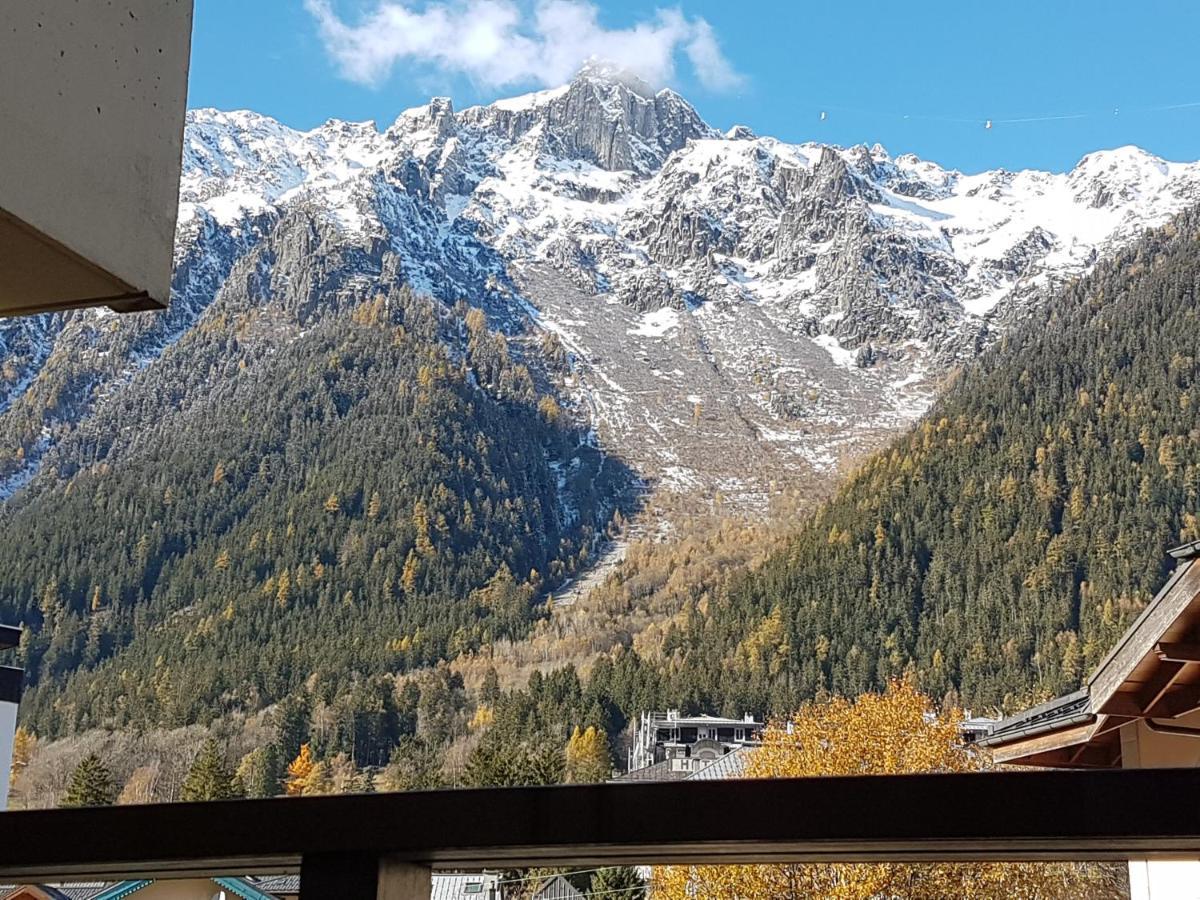 Vue Brevent Sublime En Centre Ville Avec Parking Prive Chamonix Exterior photo