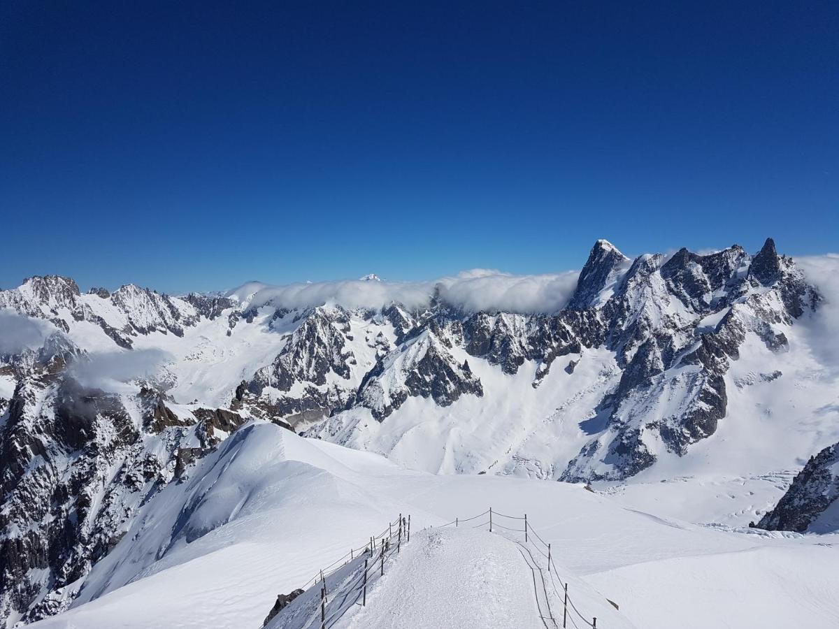 Vue Brevent Sublime En Centre Ville Avec Parking Prive Chamonix Exterior photo
